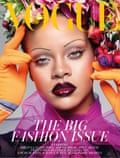 Rihanna on the cover of the September 2018 issue of British Vogue