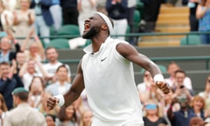 Frances Tiafo celebrated the victory.