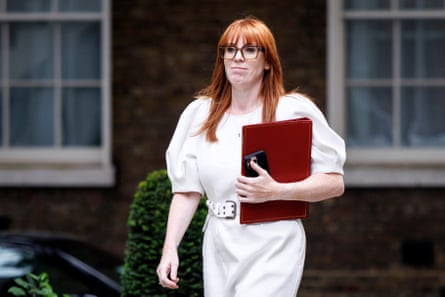 Angela Rayner arrives at 10 Downing Street for a cabinet meeting