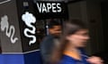 Under Labor’s changes, vapes will only be legally available from pharmacists for adults but no prescriptions will be required