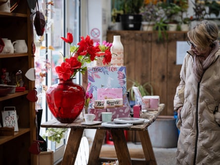 A display of items in the shop.