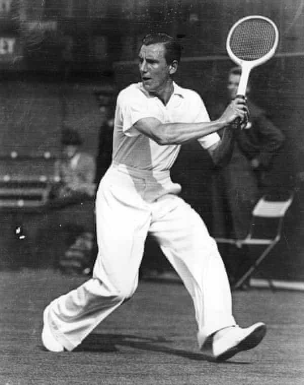 Fred Perry at Wimbledon in 1934.