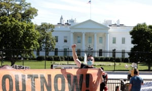 Non Scalable Fence To Be Erected Around White House Before Election Us News The Guardian