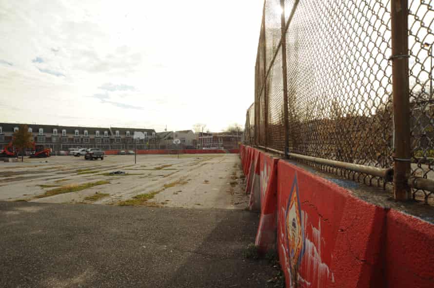 William Dick elementary school in Philadelphia, PA before the schoolyard redesign