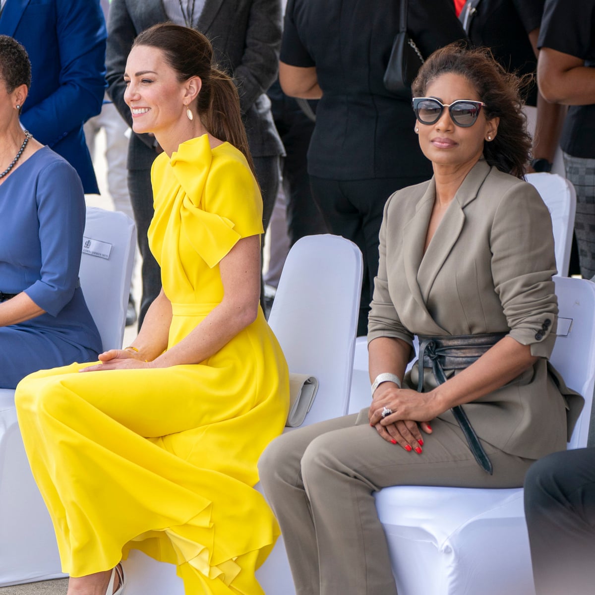 Kate Middleton Honors Jamaica In Yellow Roksanda Dress, 60% OFF