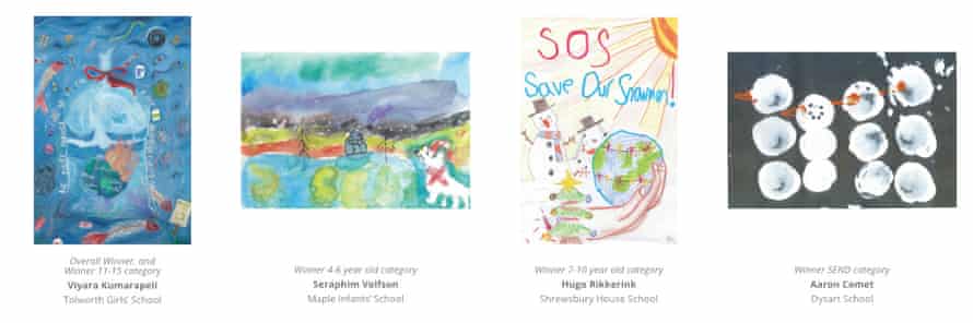 Winners in Ed Davey’s Christmas card competition