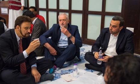 Labour leader Jeremy Corbyn at al-Manaar Muslim Cultural Heritage Centre