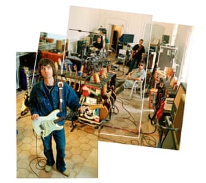 OASIS recording La Colle Noir May 1999 by Jill Furmanovsky