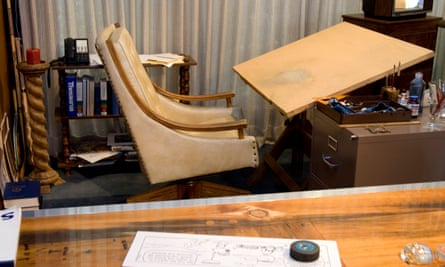 Schulz’s desk at the museum, Santa Rosa.