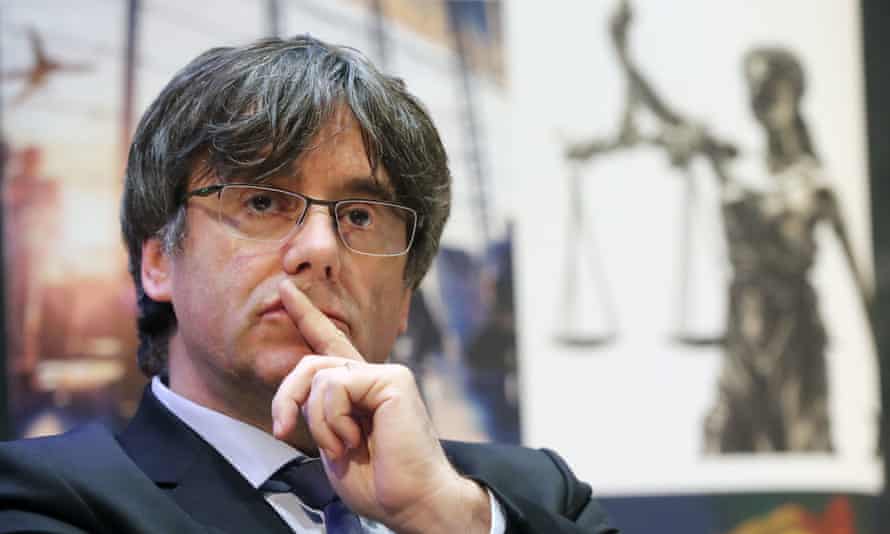 The former Catalan president Carles Puigdemont
