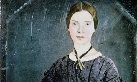 painted daguerreotype of Emily Dickinson, 1848.