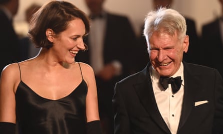 Phoebe Waller-Bridge and Harrison Ford at the Indiana Jones and the Dial of Destiny premiere
