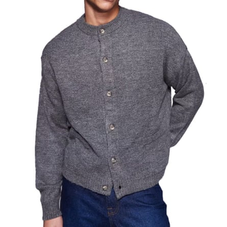 7. Crew neck cardigan