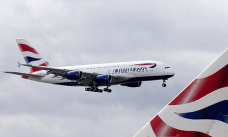 File photo of a British Airways Airbus A380.