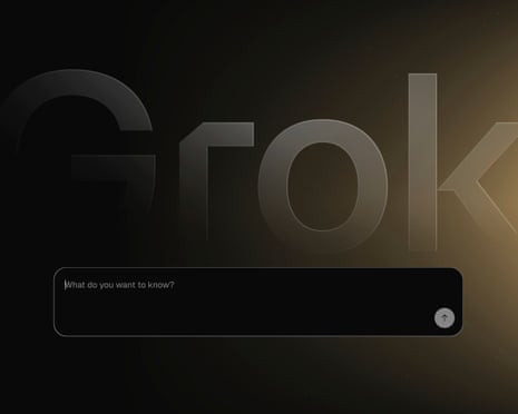 a text field for grok says 'what do you want to know'