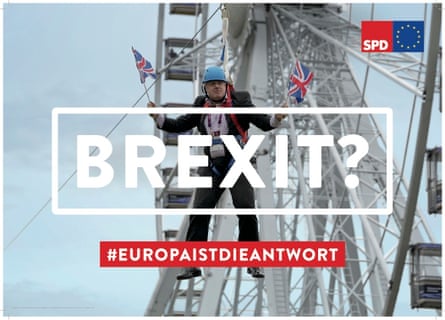 German Social Democrat poster saying: ‘Brexit? Europe is the answer’