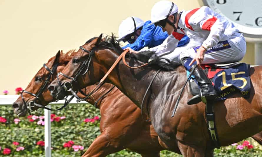 Secret State (William Buick) wins the King George V Stakes from Deauville Legend.