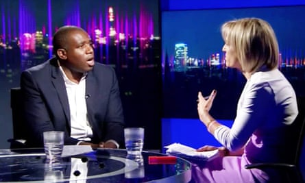 Lammy’s recent appearance on the BBC’s Newsnight programme, being questioned by Emily Maitlis.