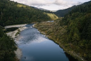 A view of the Klamath River from the town of Weitchpec, Calif on October 1 2019. From September 29 to October 5th 2019, the Cultural Fire Management Council and the Nature Conservancy hosted a cultural prescribed burn training (TREX) in Weitchpec, Calif., which brought together participants from tribal, federal and state agencies, along with private landowners, academics and international partners. The training educates fire practitioners about the traditional and contemporary use of prescribed fire, incorporating knowledge from the native tribes of Northern California.