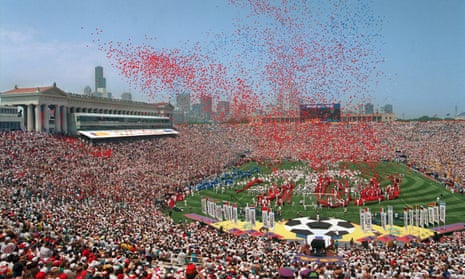 The opening ceremony of the 1994 World Cup in the US, the last time the tournament was hosted in the Concacaf region