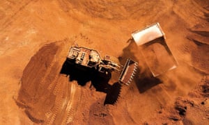 Iron ore at one of Rio Tinto's mines