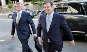 Manafort and his lawyer Kevin Downing in May.