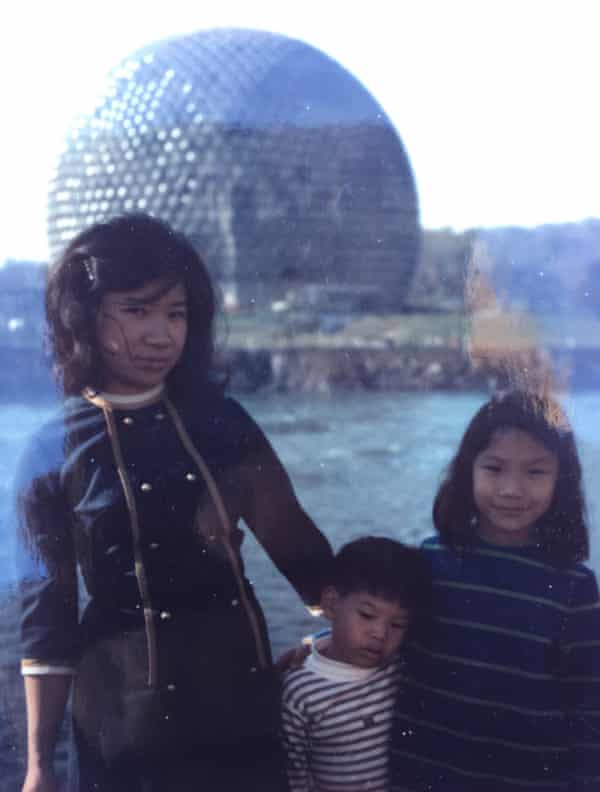 Debbie with her children, John and Jackie.