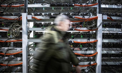 A bitcoin data mining centre in Bratsk, Russia