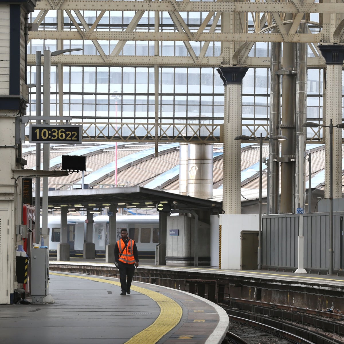 Cartoon Train Station Platform