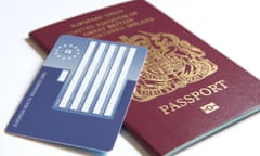 ABritish passport and European Health Insurance Card