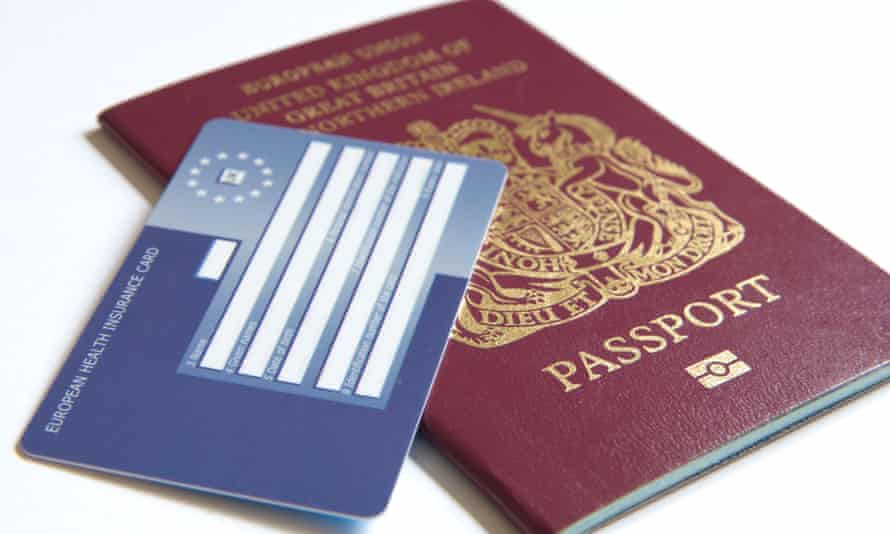 A British passport and Ehic card