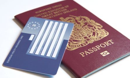 UK passport and Ehic card