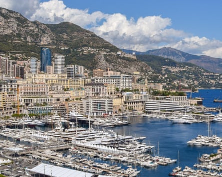 Yachts in Port Hercules, Monte Carlo, Monaco