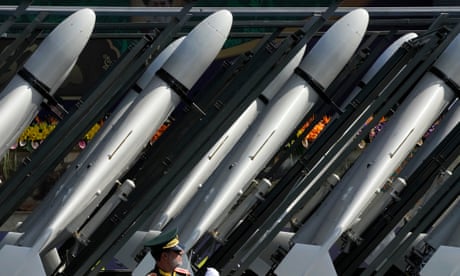 Iranian-made drones on display at military parade in Tehran last year.