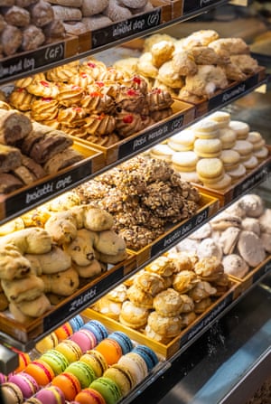 Baked goods on display at Bertoldo’s Bakery, Griffith.