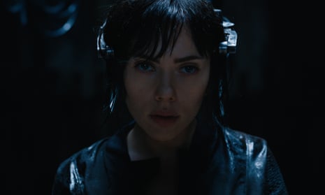 Scarlett Johansson as the Major in Ghost in the Shell.