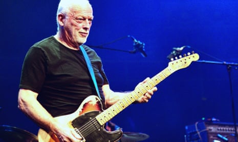 Riding the gravy train? David Gilmour at the Royal Albert Hall in September.