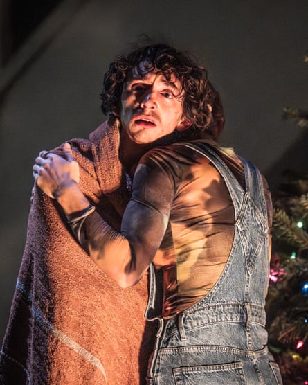 Emotional … Samuel Blenkin in Christmas Day.