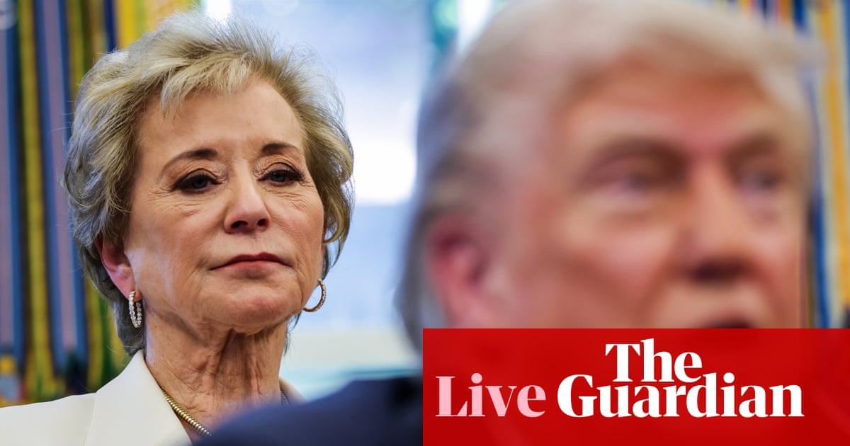 Trump hails supreme court decision to let him dismantle education department US politics live