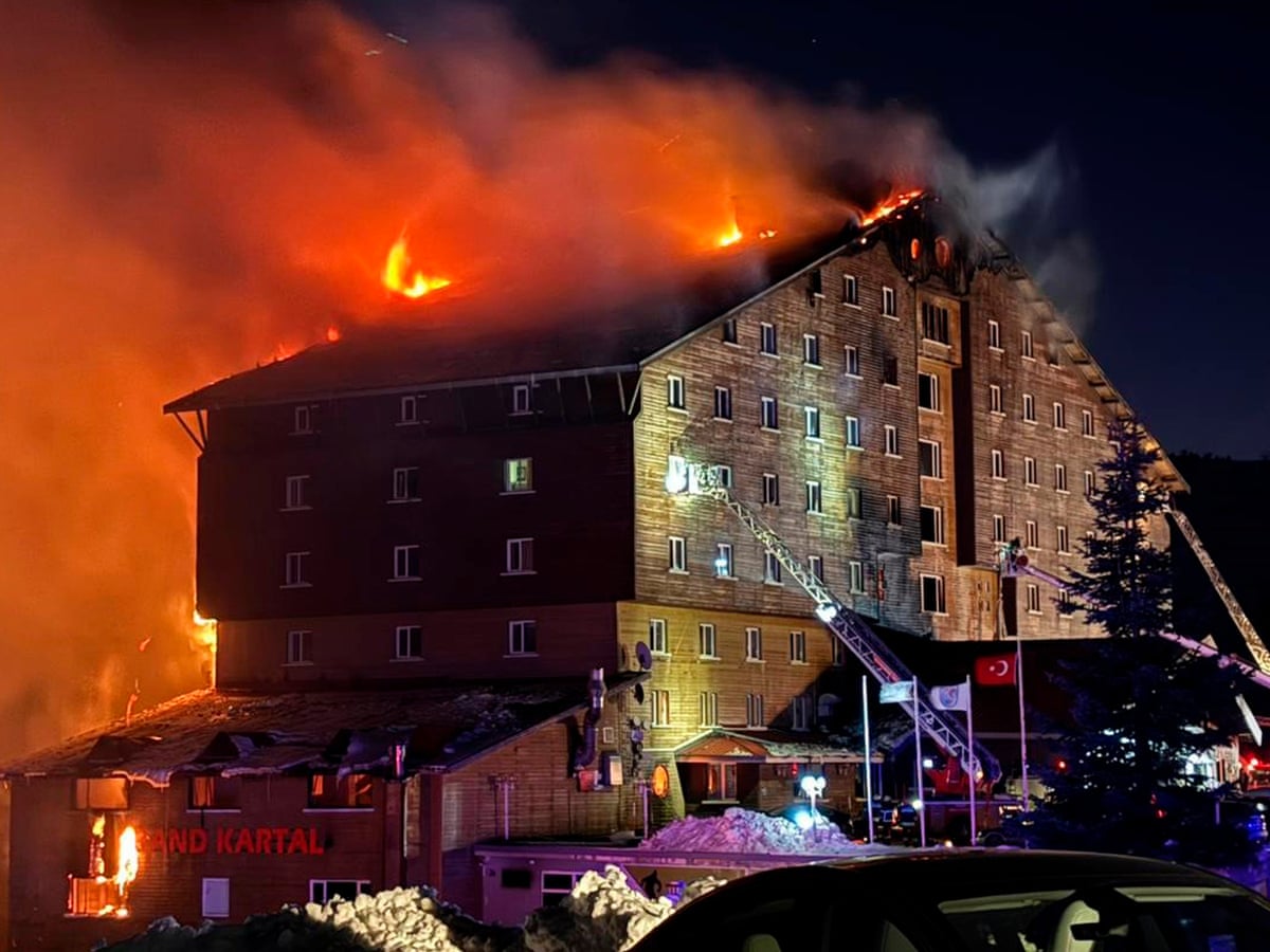 Survivors of Grand Kartal Hotel fire Turkey rescue