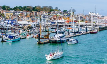 Cowes, home of the famous regatta.