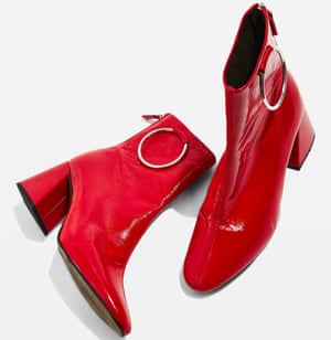 MIA patent leather ring boots, £82, Topshop