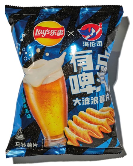 A packet of beer flavoured Lay’s crisps