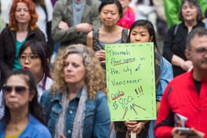 protest house prices Vancouver