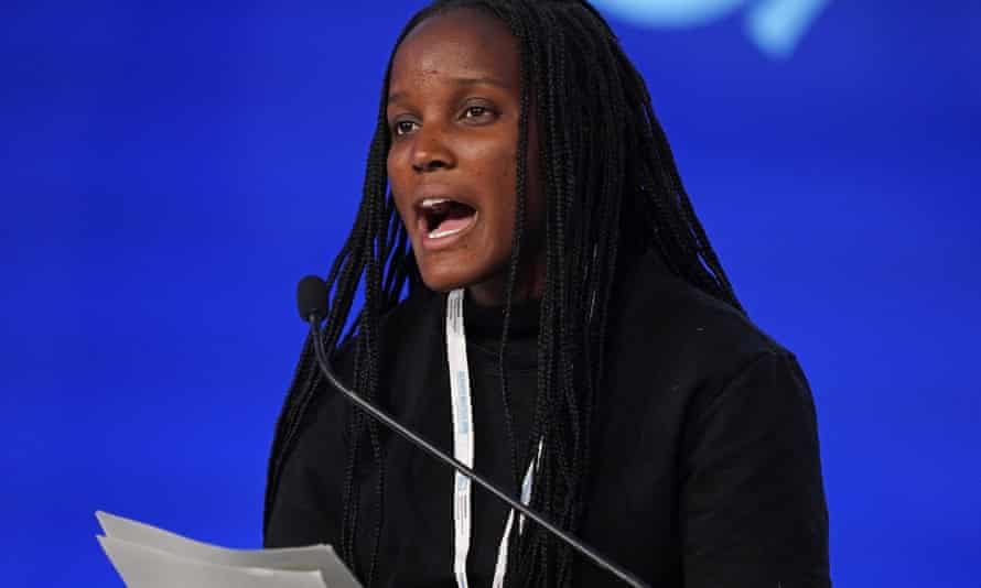 Climate activist Vanessa Nakate attends a meeting at the COP26 U.N. Climate Summit in Glasgow, Scotland, Thursday, 11 Nov, 2021.