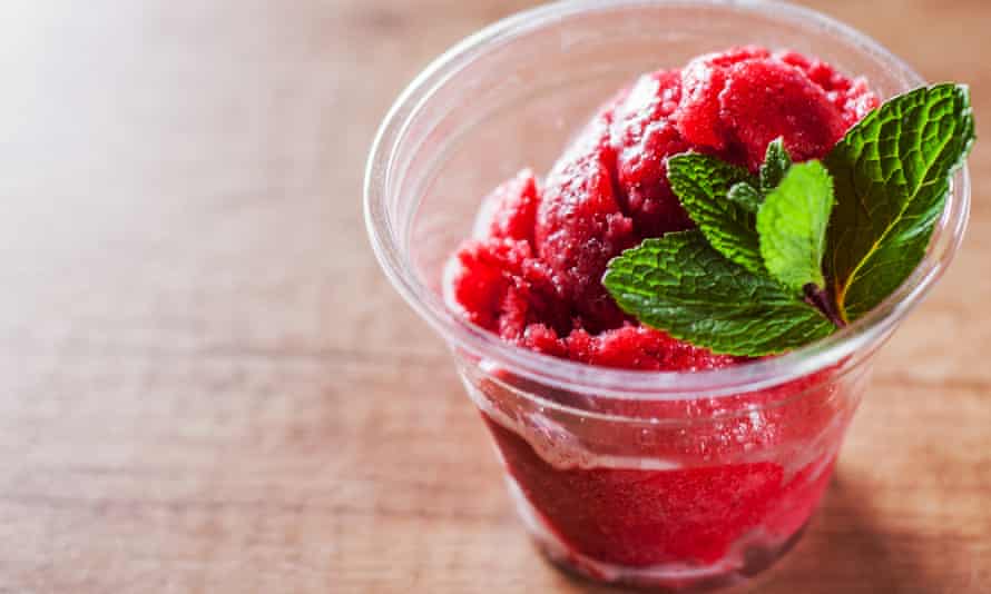 Mulled wine sorbet