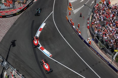 Kimi Antonelli leads the Ferrari’s of Lewis Hamilton and Charles Leclerc.