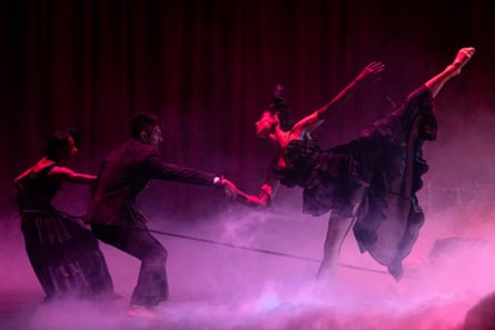 Naya Lovell, Jonathan Wade and Angélique Blasco in Ben Duke’s Cerberus.