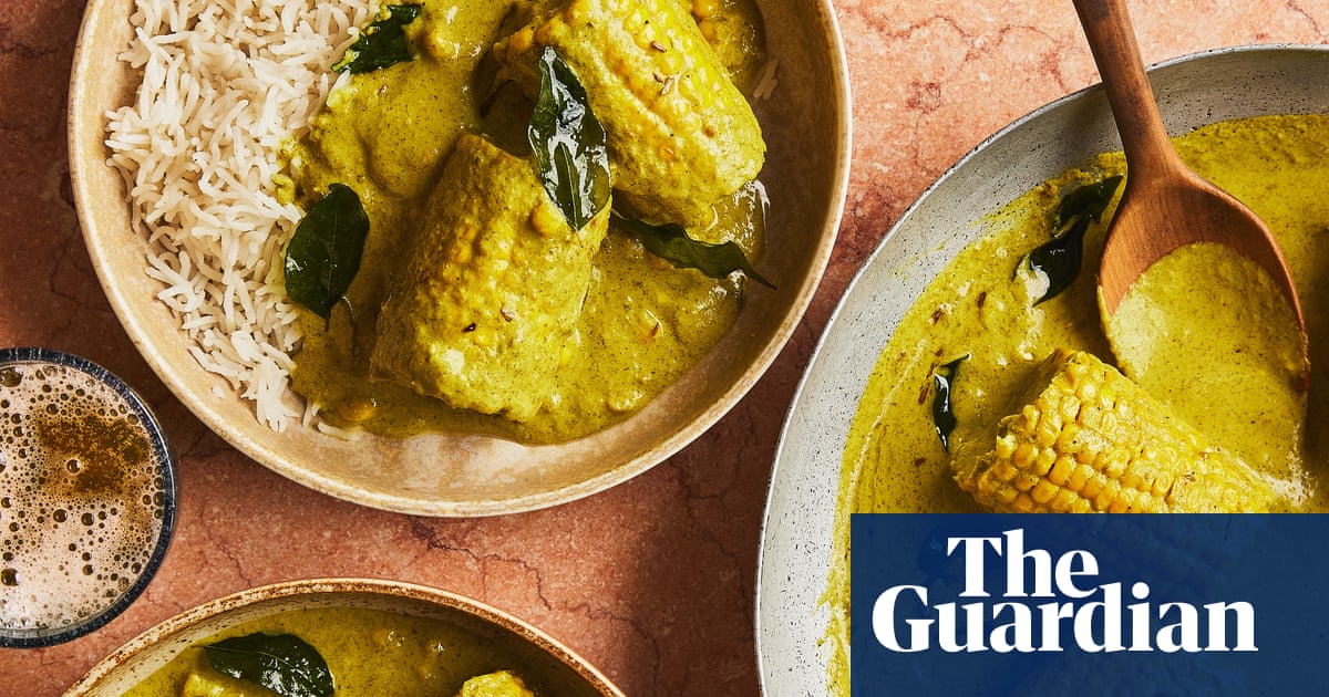 Chetna Makan’s recipes for corn on the cob curry and coriander mint chutney butter corn