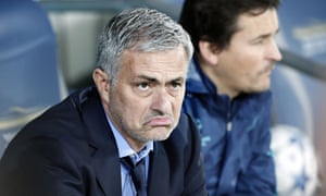 José Mourinho does not like what he sees.